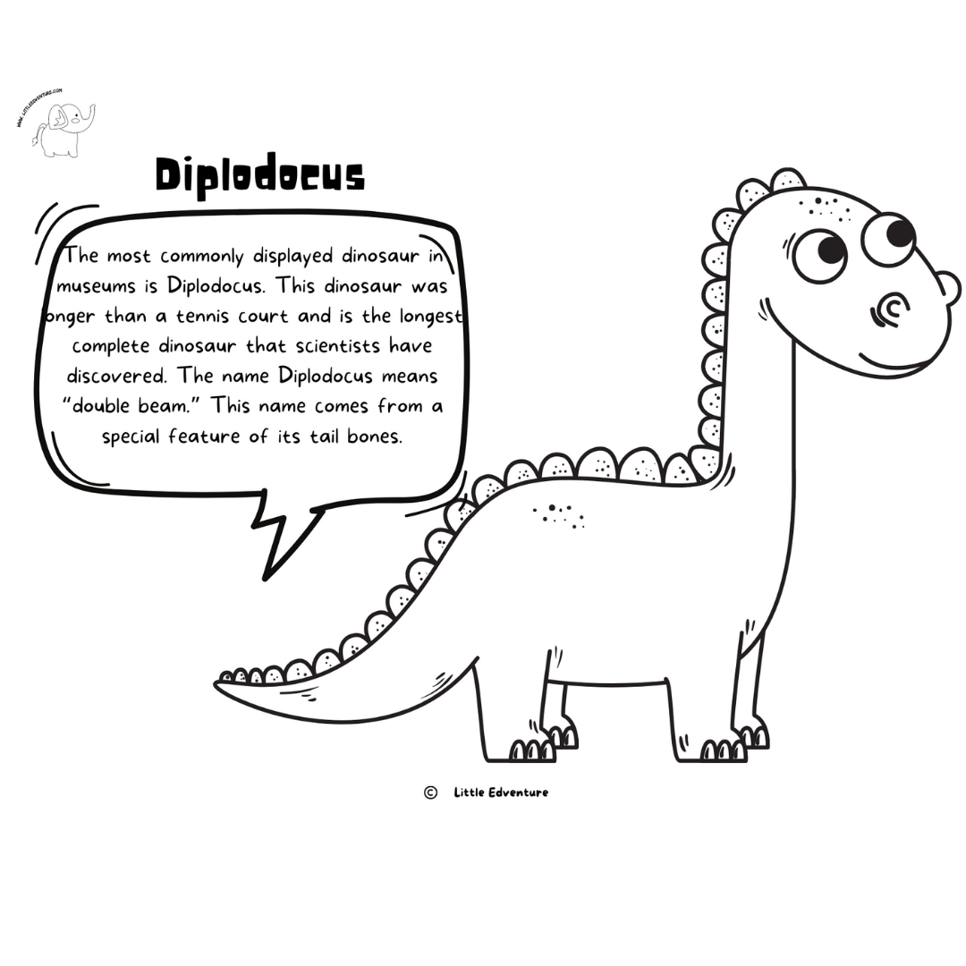 My Dinosaur Coloring Book – Little Edventure - Main Image